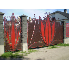 Ворота кованые ЧП Брама Лотос