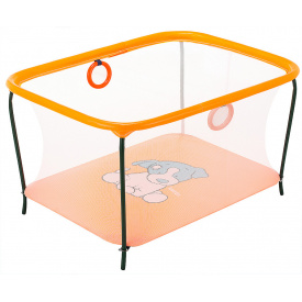 Манеж детский игровой KinderBox люкс Оранжевый (R 5511)
