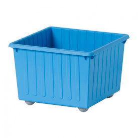 Ящик на колесах IKEA VESSLA Синий (800.985.16)