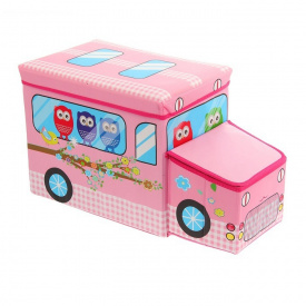 Ящики-сидения для игрушек Good Idea в виде автобуса Розовый (hub_hnaO80921)