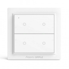 Умный выключатель Aqara Opple Light Switch (Double-Button) Zigbee 3.0 (WXCJKG12LM) Ровно