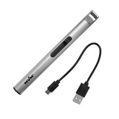 Зажигалка бытовая электроимпульсная USB MVM LB-02 матовый хром Днепр