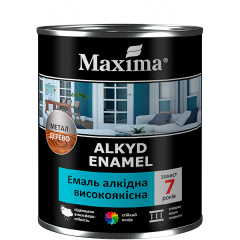 Емаль алкідна високоякісна Maxima чорна матова 0,7 кг Киев