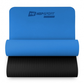Мат для фитнеса и йоги Hop-Sport TPE 0,6 см HS-T006GM Синий