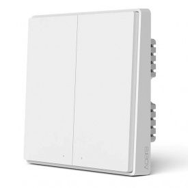Умный выключатель Aqara Smart Light Switch ZigBee Version 2 кнопки N Белый (QBKG24LM)