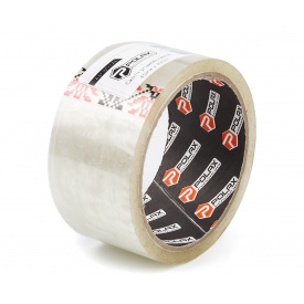 Скотч клейкая лента Polax упаковочная прозрачная 100 м x 45 мм (101-044)