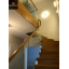 Изготовление деревянных лестниц в дом на больцах со стеклом вместо балясин Чернигов