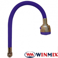Гусак силіконовий гнучкий Winmix Blue (синій) дворежимний Ирпень