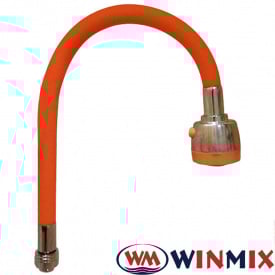 Гусак силіконовий гнучкий Winmix Orange (помаранчевий) дворежимний