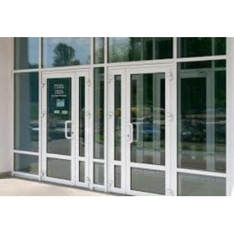 Алюмінієві двері від виробника в Києві, вхідна група дверей з алюмінію