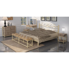 Мебель для спальни комплект Tenero Бетис металлический бежевого цвета Чернігів