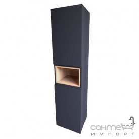 Пенал подвесной Radaway Modern 140 M22140-02-02L матовый черный/бежевое дерево левосторонний