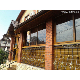 Раздвижные окна из алюминия с покраской для дома от производителя в Киеве