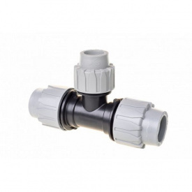 Тройник редукционный ПНД COS 50x25x50 мм