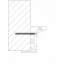Алюминиевая коробка для стеклянной двери Z - образная (с наличником) Черновцы