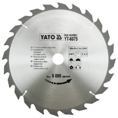 Диск пильный YATO по дереву 300х30x3.2x2.2 мм, 24 зубца (YT-6075) Сумы