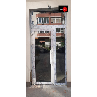 Вхідні двері з алюмінію з фарбуванням для будинку, двері із замком у будинок