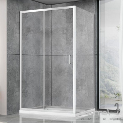 Душова кабіна Dusel A-515 120х80х190 профіль хром скло прозоре Суми