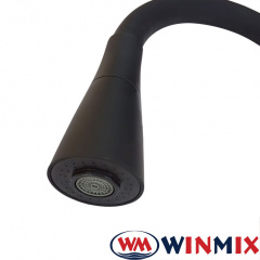 Гусак силиконовый гибкий Колокольчик Zerix Black черный Кропивницкий