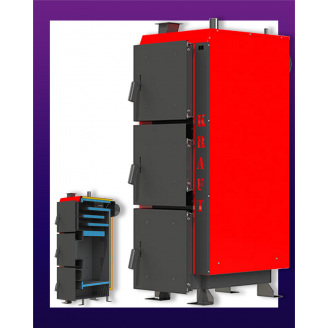 Котел тривалого горіння KRAFT L 30 кВт з автоматикою КРАФТ Л