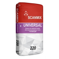 Клей для теплоизоляции армирующий SCANMIX Universal 220 25 кг