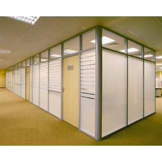 Алюмінієві перегородки для медустанови, лікарні, перегородки з фарбуванням та плівкою на склі