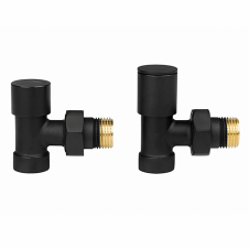 Набір Кран вентильний кутовий з американкою Genesis 1/2" 2 шт. BLACK