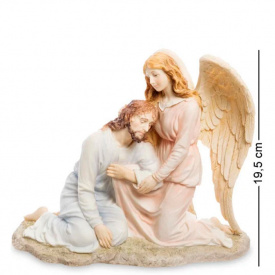 Статуэтка декоративная Иисус и Ангел Veronese AL32508