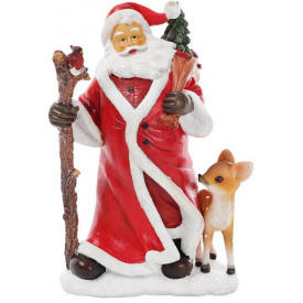 Статуэтка Santa и олененок 33 см Bona DP42702