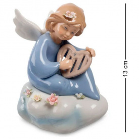 Музыкальная Статуэтка Ангелочек с лирой Pavone AL32070