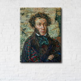 Картина на холсте IBR Alexander Pushkin 110x145 см