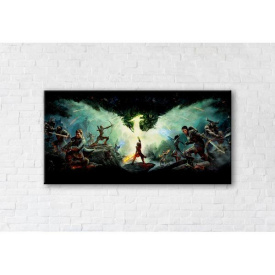 Картина на холсте IBR Dragon Age: Inqusition 90x180 см