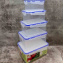 Набор прямоугольных контейнеров для пищевых продуктов с зажимом 5в1 Алеана 167049 Сумы