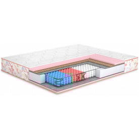Ортопедический матрас Matroluxe Camelia+kokos 180х190 см двусторонний пружинный блок PocketSpring Butterfly