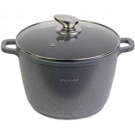 Кастрюля алюминиевая с крышкой Kamille 10л 28 х 20см литая с антипригарным покрытием "Granite" (4428)