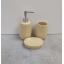 Набор для ванной комнаты 3 предмета Sand (дозатор, стакан, мыльница) BonaDi 851-299 Ясногородка