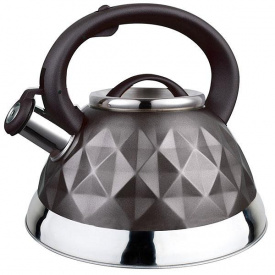 Чайник для плиты Maestro 3 л из нержавеющей стали со свистком Темно-серый RMR-1311G