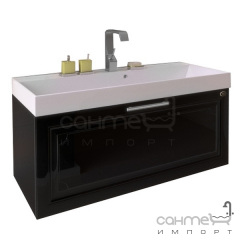 Тумба подвесная под раковину Marsan Patricia 1000 золото фурнитура золото Долина