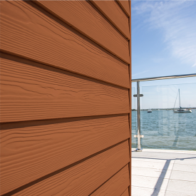 Фіброцементний сайдинг Кедрал Cedral Lap Wood С-32 бура земля