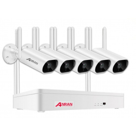Комплект Wi-Fi видеонаблюдения Anran 3 Мп на 5 камер беспроводной