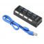 USB 3.0 хаб VigohA 4-портовый с выключателями до 5 Гбит/с USB Вінниця
