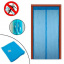 Дверная антимоскитная сетка VigohA на магнитах от насекомых и пуха 100*210 см Голубой Івано-Франківськ
