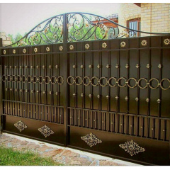 Ковані ворота комбіновані 3.4х1.8 м із вставками Legran Миколаїв