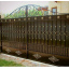 Кованые ворота комбинированные 3.4х1.8 м со вставками Legran Полтава