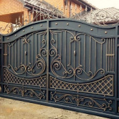 Кованные ворота закрытые 3.40х2.0м Киев Legran