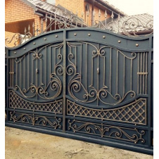 Фото - Ковані ворота закриті з піками Legran Ковані ворота закриті з піками Legran