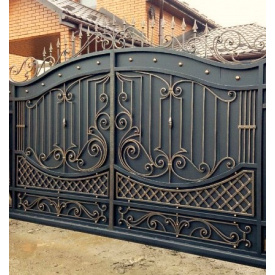 Кованные ворота закрытые 3.40Х2.0м Киев Legran