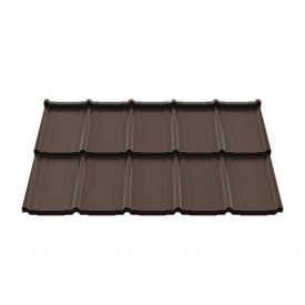 Металочерепиця Ruukki Frigge Polyester 0,50 мм RR-32 (Лісовий горіх)