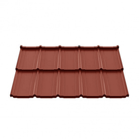 Металлочерепица Ruukki Frigge Polyester 0,50 мм RR-29 (Красный)