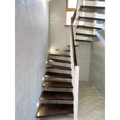 Изготовление деревянных лестниц с подсветкой в дом Житомир